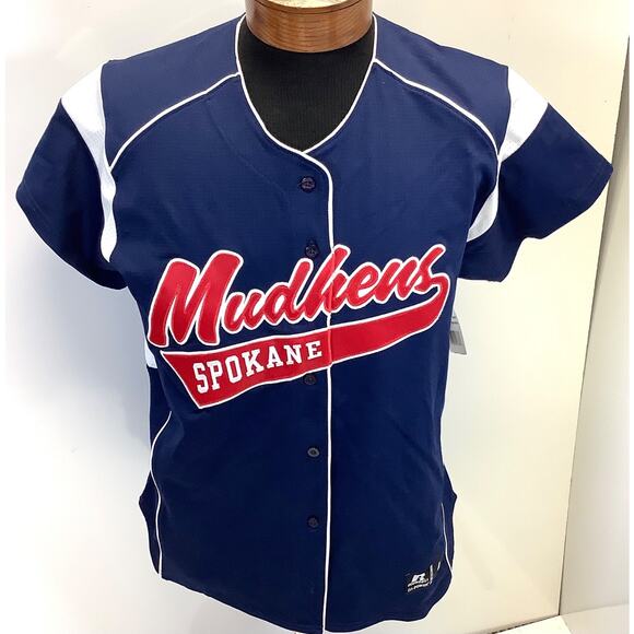 NWT Womens Spokane Mudhens Embroidered Softball Jersey #10 Sz Large - Picture 1 of 7